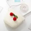 Bolsa tejida de paja para niños Yipan Estilo coreano Bolso cruzado de verano Moda para viajes al aire libre Bolsa decorativa Venta al por mayor