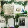 Folhas de Árvore Simulação Galhos Cipós Flores Artificiais Cipós Rattan Interior Sala de Estar Tubos de Parede Decoração de Parede de Plantas Verdes Paisagismo