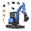 Importado Nuevo Tipo de Oruga Pequeña Multifuncional Accesorios para Máquina de Gancho Configuración Agrícola Excavadora de Jardín para el Hogar Transfronterizo