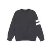 Suéter de punto de bloque de color estilo americano para primavera, cuello redondo, moderno, versátil, nueva prenda de punto casual para hombre, corte holgado