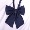 Corbata de moño jk japonesa Uniforme de estudiante Camisa de cuello pequeño Flor Estilo universitario Traje de marinero Lazo Combinable Rojo Azul