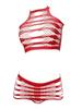 Benqian Lencería Sexy Comercio Exterior Nuevo Conjunto Sujetador Revelador Calado Sexy Provocador Conjunto de Dos Piezas 9077