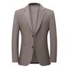Terno Masculino de Seda da Marca Leisibert Primavera e Outono Fino Sem Passar Slim-fit Blazer Casual de Negócios para Homens