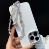 Cadena para Teléfono Móvil Cuerda Cadena para Colgar Funda de Teléfono Móvil Cadena de Cristal Cadena de Teléfono Móvil con Cuentas Colgante de Planeta Colgante Cadena de Llaves Colgante