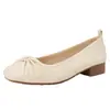 Novedad Primavera y Verano 2026 Estilo Poco Profundo Sin Cordones Ligeros A la Moda Versátiles Moño Estilo Perezoso Zapatos Planos de Moda para Mujer