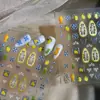 Adesivos de Unha de Limão Cool Boêmio Novos Transfronteiriços 3D Gelatina Frescos Estilo Ins Adesivos de Unha Atacado