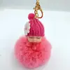 Llavero de Muñeca Durmiente Linda de Imitación de Piel de Conejo Rex Hecha por el Fabricante Colgante de Bola de Pelo para Bolso de Bebé Niña Durmiente Linda Regalo
