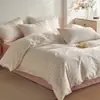 Novo outono e inverno algodão puro ins padrão floral pequeno 13372 sarja de algodão puro simples pastoral capa de edredom de algodão puro conjunto de quatro peças totalmente em algodão