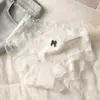 Bragas Florales Retro Francesas Suaves para Mujer Sexy de Encaje Dulces Antibacterianas Deseo Puro Algodón Puro Triángulo en la Entrepierna