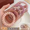 Diadema de moda tipo cable telefónico para el cabello para mujer, diadema de alta elasticidad y duradera que no daña el cabello, banda de goma, diadema sencilla con temperamento, cuerda para el cabello, adorno para la cabeza