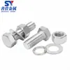 M6-M24 Juego Combinado de Tornillo y Tuerca de Acero Inoxidable 316 Perno Hexagonal Exterior Arandela Plana Arandela de Resorte Venta Directa del Fabricante