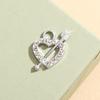 Colgante de Corazón con una Flecha Atravesándolo Incrustado de Diamantes Colgante de Corazón Accesorios de Aleación Accesorios DIY Collar Pulsera Ropa Bolso Joyería