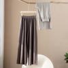Calças de Cashmere para Mulheres, Calças de Pierna Larga 100% Cashmere Puro, Novo Estilo Outono e Inverno, Cintura Elástica, Calças Elegantes e Emagrecedoras