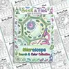 Compra direta transfronteiriça de 10 folhas por pacote de pôsteres divertidos de colorir para exploração, cadernos de desenho com grafite feito à mão, papel de colorir educativo