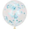 Globo de Lentejuelas Empujar y Barrer Código Regalo Pequeño Decoración Festiva de Boda Globo de Confesión Globo de Látex Transparente con Confeti