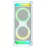 Altavoz Bluetooth con Luz Ambiental Gradiente RGB, Altavoz Portátil de Mano para Exteriores para Uso en Casa, K-Song y Baile Cuadrado