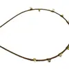 E450 Diadema Fina Súper Hermosa con Perlas de Pedrería para el Cabello Diadema Sencilla