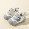 Bramiller 2025 Nuevos Zapatos de Terciopelo de Invierno para Bebé Niño Zapatos Suaves Antideslizantes de Algodón Cubiertos de Cuero para Bebé Niña