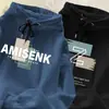 Tejido de peso pesado de 280 g, Sudadera con capucha de moda engrosada para hombre de otoño, Top pullover casual de moda