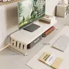 Suporte Elevador para Monitor de Computador para Tela de Monitor de Mesa, Rack de Armazenamento para Laptop de Mesa de Escritório