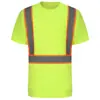 Ropa reflectante transfronteriza para hombre en stock, camiseta reflectante de verano cómoda y transpirable, de manga corta, adecuada para manejo en almacén y trabajos de construcción