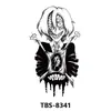 Tbs Cross-Border se especializa en Pegatinas de Tatuaje de Animales en Blanco y Negro y Florales Coloridos para Medio Brazo, Unisex, Estilo Europeo y Americano