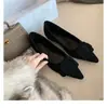 Sapatos rasos femininos elegantes de pele de carneiro super macia, bico fino, fivela quadrada, couro genuíno, com estampa de leopardo versátil, para uso casual e para o trabalho