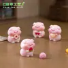 Figuras Lindas de Frutas, Donas y Cerditos para Micro-Paisajes, Accesorios Decorativos DIY para Casa de Muñecas, Adornos Mini de Escritorio