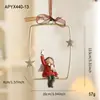 Nuevo Colgante Pintado de Resina Decoración de Árbol de Navidad Campana Tridimensional Colorida Colgante de Dibujos Animados Americanos Listo para la Venta