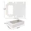 Envases para hornear Papel Kraft Blanco Ventana Abierta Pastel Galletas Caja Pequeña Vaso de Papel Muffin Tarta de Huevo Caja