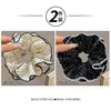Goma para el pelo tipo scrunchie de encaje con lunares estilo coreano para mujer 2026 Nuevo Modelo de Alta Gama Lazo grande para el pelo Flor de pelo suave Cuerda para el pelo Accesorio para el cabello