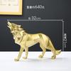 Adornos de Lobo Geométricos Simples Modernos Estilo Lujo Ligero Decoraciones para el Hogar de Alta Gama Sala de Estar Mueble de TV Artesanías de Resina