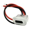 Cable de soldadura por puntos de presión directa de inyección de pegamento Tipo-C2P Enchufe Hembra Modificación de Lámpara de Escritorio DIY Vehículo Eléctrico Interfaz de Carga Cableada Ovalada