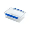 Caja de Almacenamiento de Plástico Transparente Rectangular para Refrigerador Congelador, Contenedor de Almacenamiento Grande Sellado, Uso Comercial de Grado Alimenticio