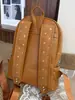 Mochila Marca Oso Viento Soleado Caramelo Estrella Estilo Chica Dulce Coreana Retro Café con Leche Salida Diaria Pequeña Linda Versátil