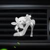Sapatos de salto alto clipes de aromaterapia para carro celebridade da internet perfume para saída de ar condicionado do carro acessórios criativos para carro enfeites