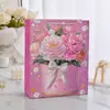 Nueva Bolsa de Regalo Dorada Estampada con Polvo Dorado, Empaque Floral Universal, Bolsa de Papel Tipo Tote, Bolsa de Regalo de Alta Gama para Mejores Amigos