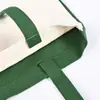 Bolsa de Lona en Blanco Logo Moda Gran Capacidad Bolsa de Almacenamiento de Doble Cara Bolsa de Lona Bolsa Tote Promocional Cultural y Creativo Venta al por Mayor