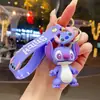 Criativo Desenho Animado PVC Sacola de Costura Pingente Chaveiro Internet Celebridade Carro Chaveiro Casal Presente de Aniversário