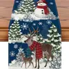 Navidad Nuevo Llegado Festival Navideño Camino de Mesa Decoración Festiva Camino de Mesa de Lino Decoración de Mesa de Comedor del Hogar Mantel Navideño