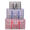 Bolsas de embalaje para almacenamiento, bolsas tejidas, bolsas rojas, blancas y azules, bolsas grandes de embalaje para mudanza, maletas, sacos, bolsillos