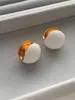 Pendientes de Aguja de Plata S925 con Nuevo Esmalte para Mujer Nicho Lujo Accesible Diseño Elegante Pendientes de Gama Alta Hebillas de Oreja al por Mayor