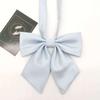 Pajarita de plumas de sarga pequeña para mujer, uniforme japonés JK, camisa biselada de color sólido, uniforme escolar de marinero