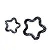 Hebilla Decorativa Forma de Estrella de Mar Blanca Patrón de Resina Amarilla Delantera Hebilla de Conexión para Traje de Baño Anillo para Traje de Baño DIY