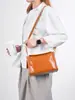 Nueva Bolsa de Moda Cuero Curtido Vegetal Capa Superior Piel de Vaca Bolso para Mujer Bolso Cruzado de Cuero Genuino Cuero de Yeso Bolso Vintage Tipo Almohada 832
