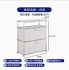 Combinação Modular de Aparadores Vintage, Gabinetes de TV em Aço Inoxidável, Gabinetes de Armazenamento Modernos Minimalistas Estilo Ins, Gabinetes de Armazenamento Doméstico