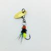 Refitting Luminoso Color Venenoso de Mosquito Alas Pegamento que Cae Gancho para Mosca Voladora Partículas Voladoras Spin Semilla de Melón Secuellas Micro Luyamakou Raya Blanca