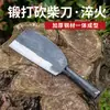 Machadinha Tradicional Forjada, Faca para Cortar Lenha Feita à Mão, Machadinha de Aço Manganês, Faca para Cortar Bambu ao Ar Livre, Ferramenta para Cortar Árvores