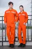 Ropa de protección laboral de fábrica para hombres y mujeres de primavera y otoño, top para taller, mezcla de poliéster y algodón, manga larga, ropa de trabajo de protección laboral, ropa de trabajo antiestática