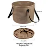 Caixa Mista 33x24cm 20L Bacia Dobrável para Lavar Camping Balde Dobrável para Pesca